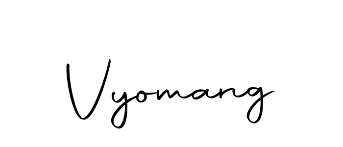 Vyomang stylish signature style. Best Handwritten Sign (Autography-DOLnW) for my name. Handwritten Signature Collection Ideas for my name Vyomang. Vyomang signature style 10 images and pictures png