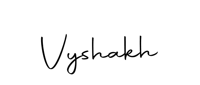 Create a beautiful signature design for name Vyshakh. With this signature (Autography-DOLnW) fonts, you can make a handwritten signature for free. Vyshakh signature style 10 images and pictures png