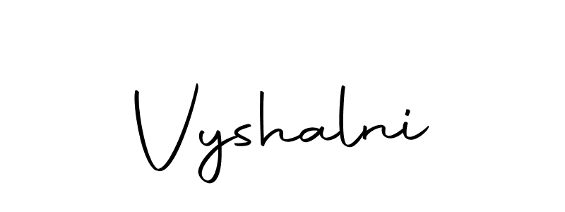 Similarly Autography-DOLnW is the best handwritten signature design. Signature creator online .You can use it as an online autograph creator for name Vyshalni. Vyshalni signature style 10 images and pictures png