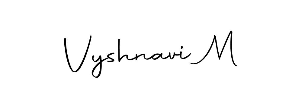 Make a beautiful signature design for name Vyshnavi M. With this signature (Autography-DOLnW) style, you can create a handwritten signature for free. Vyshnavi M signature style 10 images and pictures png