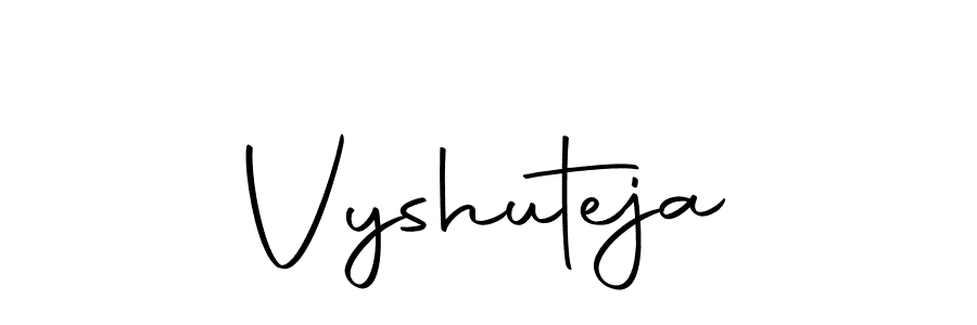 Make a beautiful signature design for name Vyshuteja. With this signature (Autography-DOLnW) style, you can create a handwritten signature for free. Vyshuteja signature style 10 images and pictures png