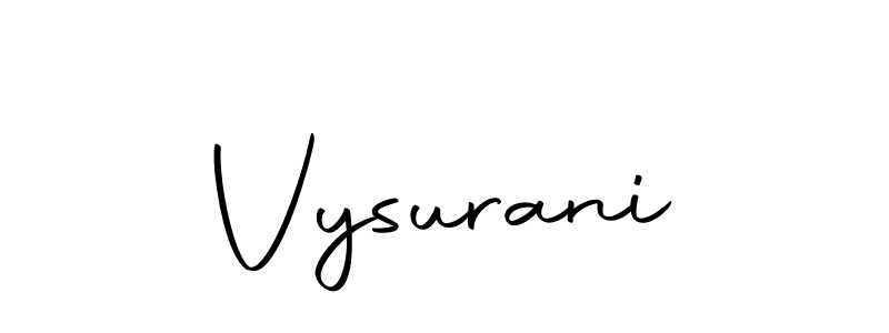 Vysurani stylish signature style. Best Handwritten Sign (Autography-DOLnW) for my name. Handwritten Signature Collection Ideas for my name Vysurani. Vysurani signature style 10 images and pictures png