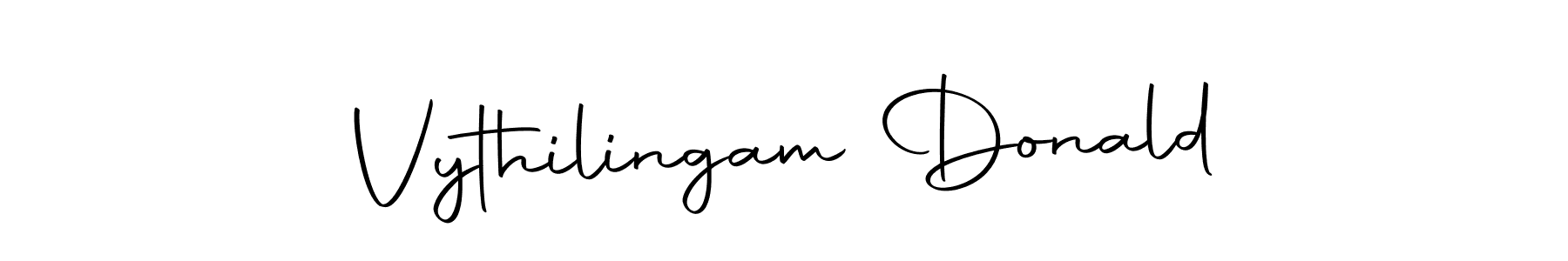 How to make Vythilingam Donald name signature. Use Autography-DOLnW style for creating short signs online. This is the latest handwritten sign. Vythilingam Donald signature style 10 images and pictures png