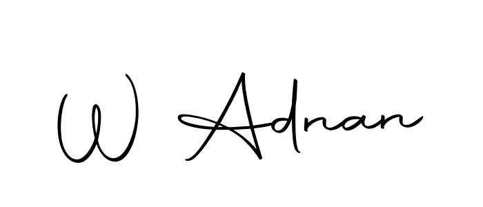 Also we have W Adnan name is the best signature style. Create professional handwritten signature collection using Autography-DOLnW autograph style. W Adnan signature style 10 images and pictures png