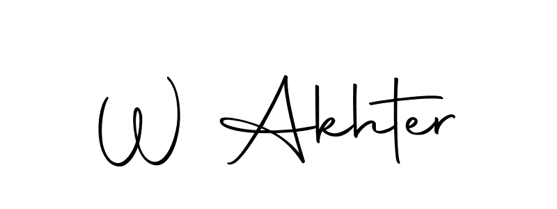 You should practise on your own different ways (Autography-DOLnW) to write your name (W Akhter) in signature. don't let someone else do it for you. W Akhter signature style 10 images and pictures png