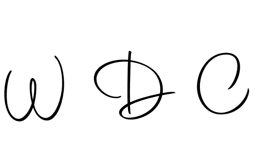 Make a beautiful signature design for name W D C. Use this online signature maker to create a handwritten signature for free. W D C signature style 10 images and pictures png