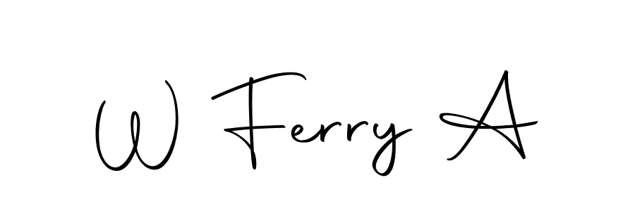 W Ferry A stylish signature style. Best Handwritten Sign (Autography-DOLnW) for my name. Handwritten Signature Collection Ideas for my name W Ferry A. W Ferry A signature style 10 images and pictures png