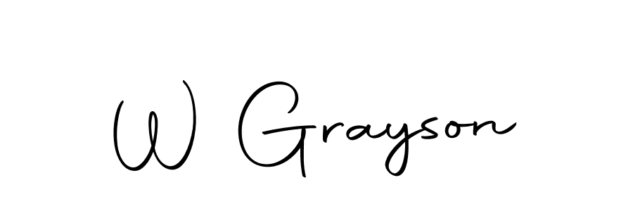 How to make W Grayson signature? Autography-DOLnW is a professional autograph style. Create handwritten signature for W Grayson name. W Grayson signature style 10 images and pictures png