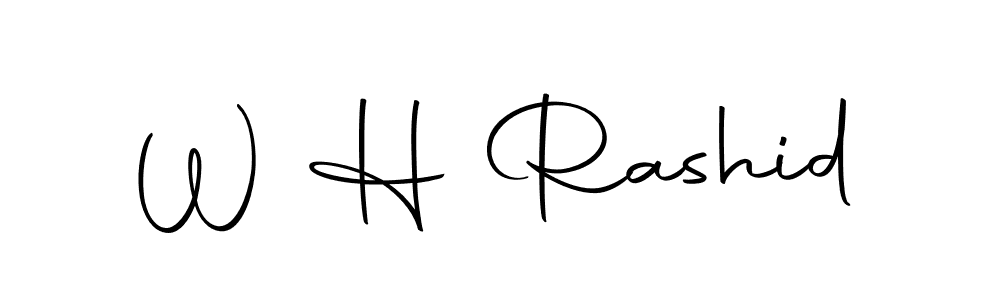 Autography-DOLnW is a professional signature style that is perfect for those who want to add a touch of class to their signature. It is also a great choice for those who want to make their signature more unique. Get W H Rashid name to fancy signature for free. W H Rashid signature style 10 images and pictures png