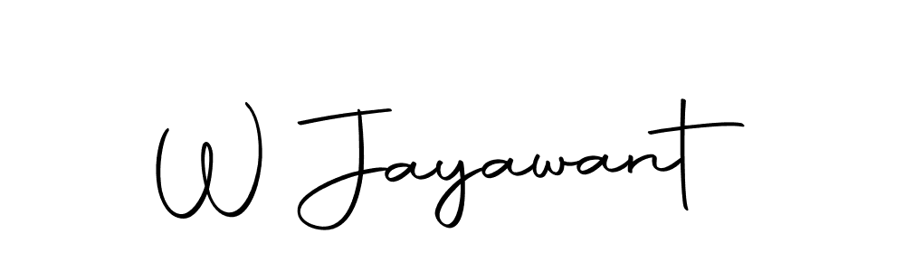 Design your own signature with our free online signature maker. With this signature software, you can create a handwritten (Autography-DOLnW) signature for name W Jayawant. W Jayawant signature style 10 images and pictures png