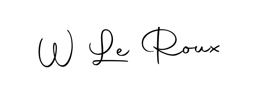 Here are the top 10 professional signature styles for the name W Le Roux. These are the best autograph styles you can use for your name. W Le Roux signature style 10 images and pictures png