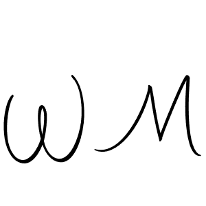 W M stylish signature style. Best Handwritten Sign (Autography-DOLnW) for my name. Handwritten Signature Collection Ideas for my name W M. W M signature style 10 images and pictures png