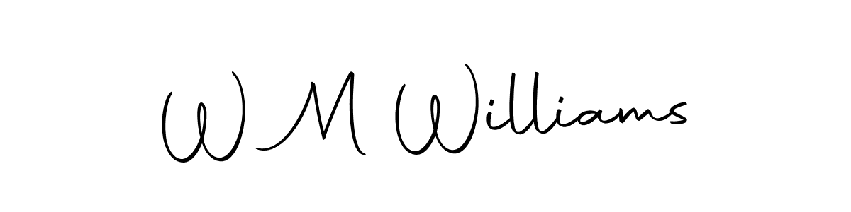 Also we have W M Williams name is the best signature style. Create professional handwritten signature collection using Autography-DOLnW autograph style. W M Williams signature style 10 images and pictures png