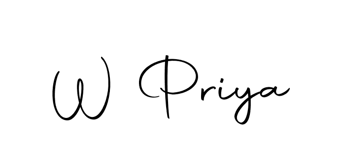 Also we have W Priya name is the best signature style. Create professional handwritten signature collection using Autography-DOLnW autograph style. W Priya signature style 10 images and pictures png