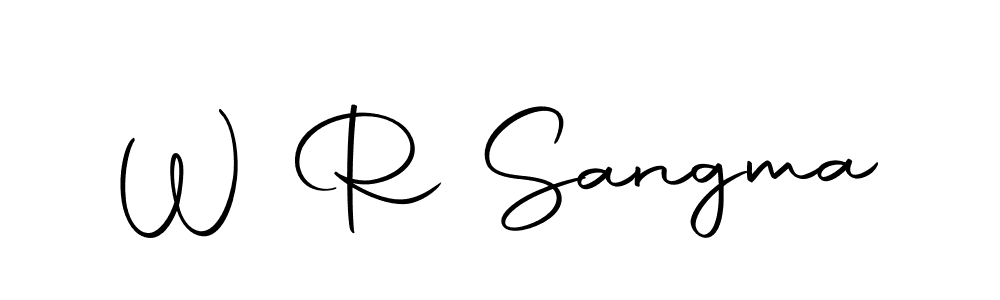 Create a beautiful signature design for name W R Sangma. With this signature (Autography-DOLnW) fonts, you can make a handwritten signature for free. W R Sangma signature style 10 images and pictures png
