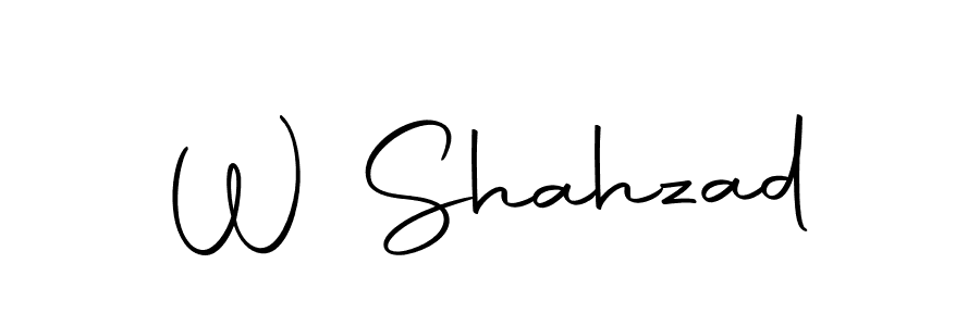Make a beautiful signature design for name W Shahzad. Use this online signature maker to create a handwritten signature for free. W Shahzad signature style 10 images and pictures png