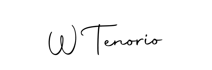 Design your own signature with our free online signature maker. With this signature software, you can create a handwritten (Autography-DOLnW) signature for name W Tenorio. W Tenorio signature style 10 images and pictures png