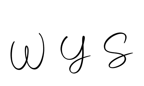 Make a beautiful signature design for name W Y S. With this signature (Autography-DOLnW) style, you can create a handwritten signature for free. W Y S signature style 10 images and pictures png