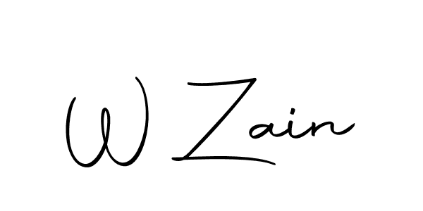 Use a signature maker to create a handwritten signature online. With this signature software, you can design (Autography-DOLnW) your own signature for name W Zain. W Zain signature style 10 images and pictures png