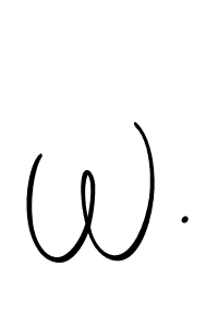 Make a beautiful signature design for name W.. Use this online signature maker to create a handwritten signature for free. W. signature style 10 images and pictures png