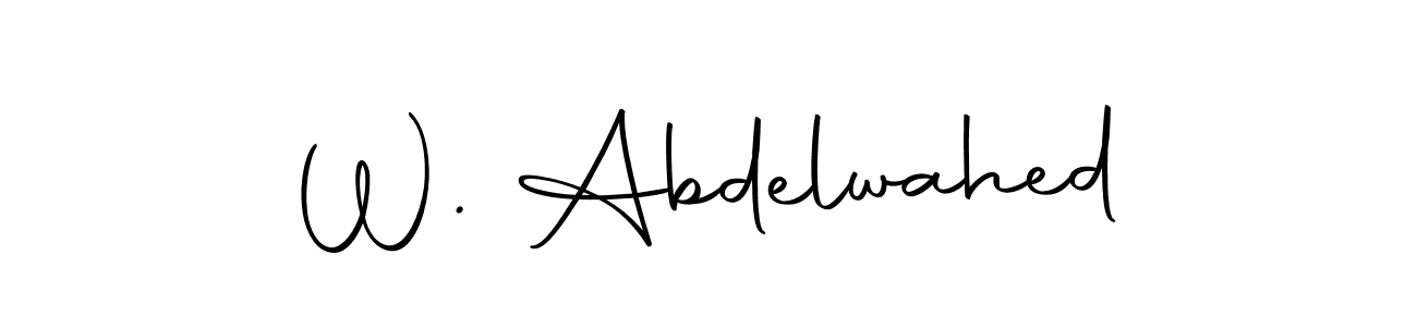 W. Abdelwahed stylish signature style. Best Handwritten Sign (Autography-DOLnW) for my name. Handwritten Signature Collection Ideas for my name W. Abdelwahed. W. Abdelwahed signature style 10 images and pictures png