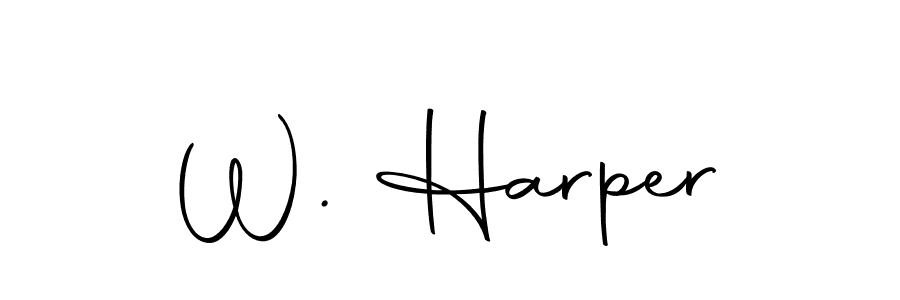 Use a signature maker to create a handwritten signature online. With this signature software, you can design (Autography-DOLnW) your own signature for name W. Harper. W. Harper signature style 10 images and pictures png