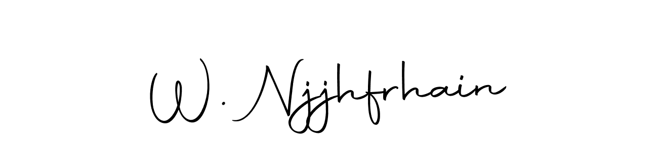 Create a beautiful signature design for name W. Njjhfrhain. With this signature (Autography-DOLnW) fonts, you can make a handwritten signature for free. W. Njjhfrhain signature style 10 images and pictures png