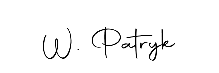 Use a signature maker to create a handwritten signature online. With this signature software, you can design (Autography-DOLnW) your own signature for name W. Patryk. W. Patryk signature style 10 images and pictures png