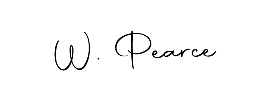 You should practise on your own different ways (Autography-DOLnW) to write your name (W. Pearce) in signature. don't let someone else do it for you. W. Pearce signature style 10 images and pictures png