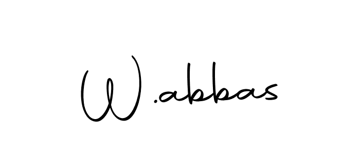 Use a signature maker to create a handwritten signature online. With this signature software, you can design (Autography-DOLnW) your own signature for name W.abbas. W.abbas signature style 10 images and pictures png