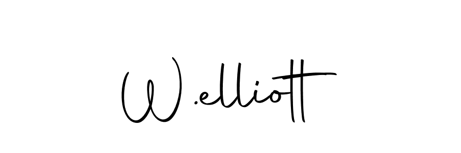 Create a beautiful signature design for name W.elliott. With this signature (Autography-DOLnW) fonts, you can make a handwritten signature for free. W.elliott signature style 10 images and pictures png