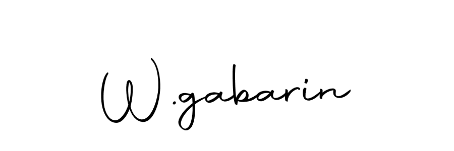 Make a beautiful signature design for name W.gabarin. Use this online signature maker to create a handwritten signature for free. W.gabarin signature style 10 images and pictures png