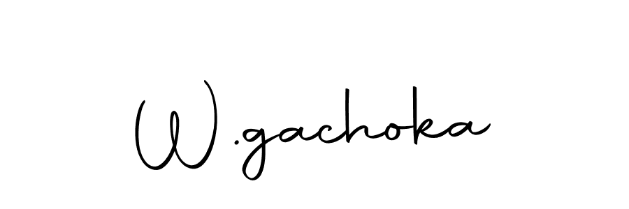 W.gachoka stylish signature style. Best Handwritten Sign (Autography-DOLnW) for my name. Handwritten Signature Collection Ideas for my name W.gachoka. W.gachoka signature style 10 images and pictures png