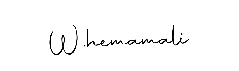This is the best signature style for the W.hemamali name. Also you like these signature font (Autography-DOLnW). Mix name signature. W.hemamali signature style 10 images and pictures png