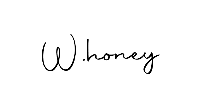 Create a beautiful signature design for name W.honey. With this signature (Autography-DOLnW) fonts, you can make a handwritten signature for free. W.honey signature style 10 images and pictures png