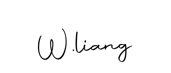 if you are searching for the best signature style for your name W.liang. so please give up your signature search. here we have designed multiple signature styles  using Autography-DOLnW. W.liang signature style 10 images and pictures png