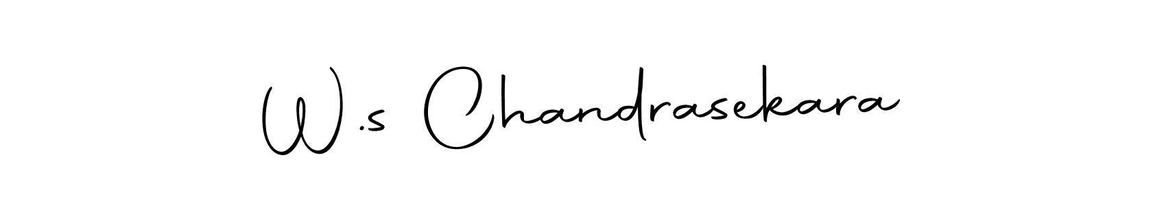 W.s Chandrasekara stylish signature style. Best Handwritten Sign (Autography-DOLnW) for my name. Handwritten Signature Collection Ideas for my name W.s Chandrasekara. W.s Chandrasekara signature style 10 images and pictures png