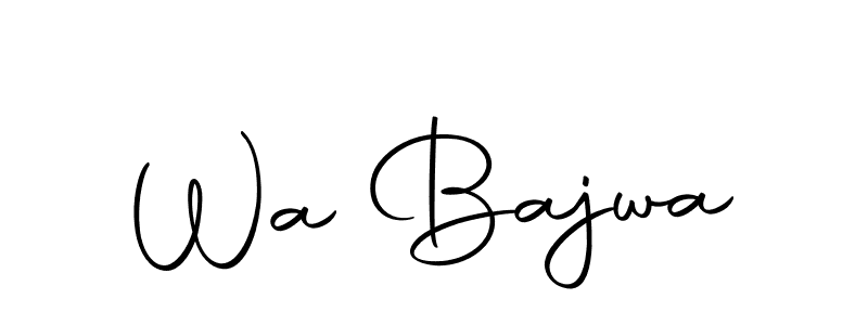 if you are searching for the best signature style for your name Wa Bajwa. so please give up your signature search. here we have designed multiple signature styles  using Autography-DOLnW. Wa Bajwa signature style 10 images and pictures png