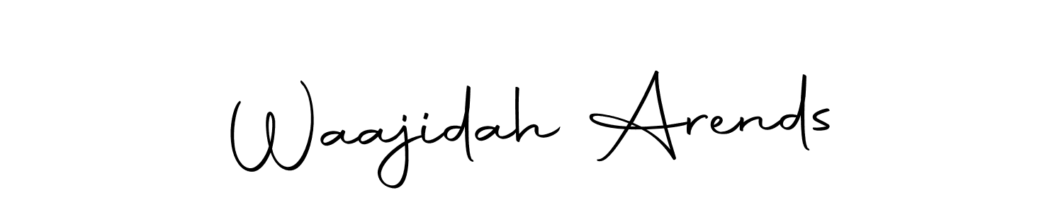 The best way (Autography-DOLnW) to make a short signature is to pick only two or three words in your name. The name Waajidah Arends include a total of six letters. For converting this name. Waajidah Arends signature style 10 images and pictures png