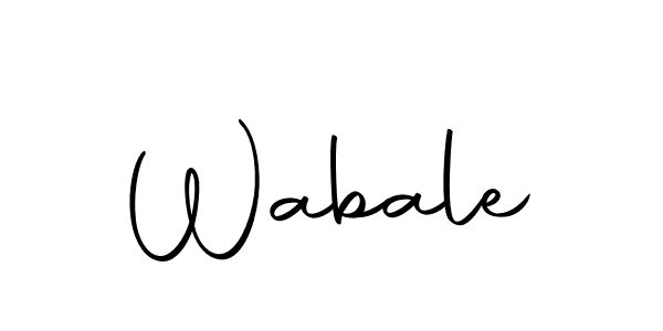 Create a beautiful signature design for name Wabale. With this signature (Autography-DOLnW) fonts, you can make a handwritten signature for free. Wabale signature style 10 images and pictures png