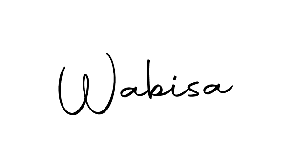 Make a beautiful signature design for name Wabisa. Use this online signature maker to create a handwritten signature for free. Wabisa signature style 10 images and pictures png