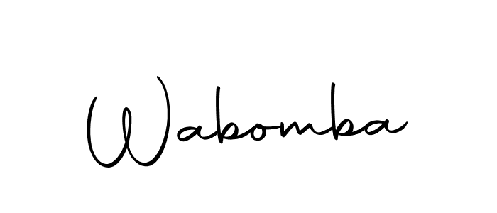 Here are the top 10 professional signature styles for the name Wabomba. These are the best autograph styles you can use for your name. Wabomba signature style 10 images and pictures png