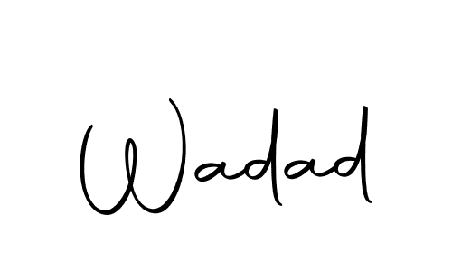 Design your own signature with our free online signature maker. With this signature software, you can create a handwritten (Autography-DOLnW) signature for name Wadad. Wadad signature style 10 images and pictures png
