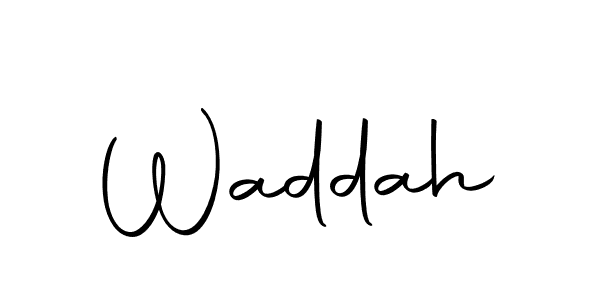 Create a beautiful signature design for name Waddah. With this signature (Autography-DOLnW) fonts, you can make a handwritten signature for free. Waddah signature style 10 images and pictures png