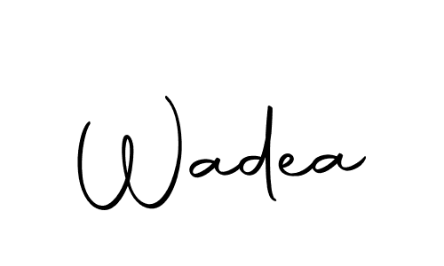 Create a beautiful signature design for name Wadea. With this signature (Autography-DOLnW) fonts, you can make a handwritten signature for free. Wadea signature style 10 images and pictures png