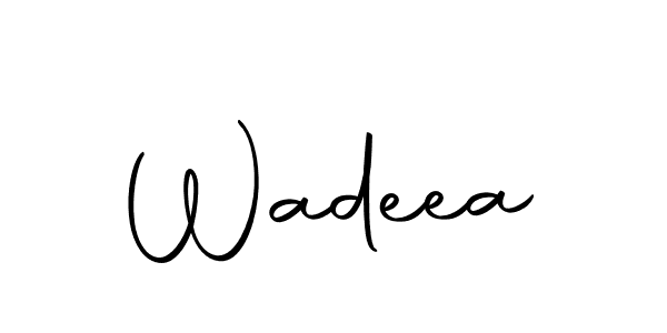 Design your own signature with our free online signature maker. With this signature software, you can create a handwritten (Autography-DOLnW) signature for name Wadeea. Wadeea signature style 10 images and pictures png