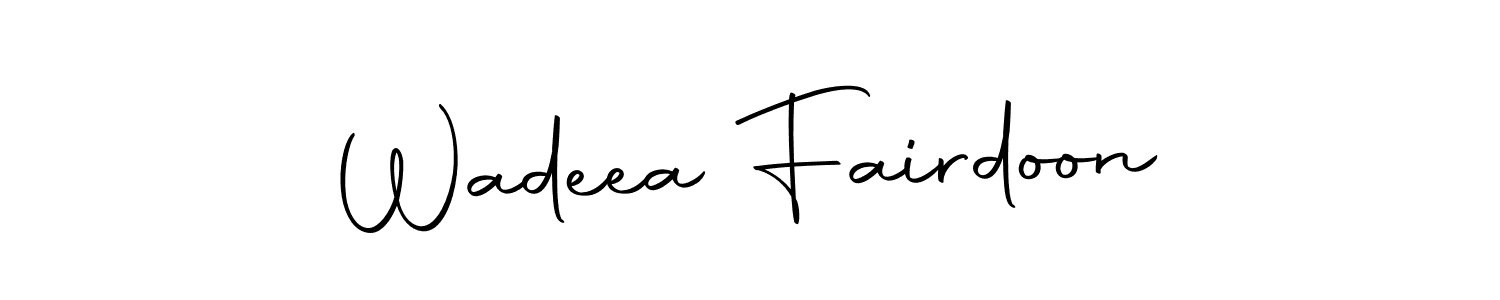 How to make Wadeea Fairdoon signature? Autography-DOLnW is a professional autograph style. Create handwritten signature for Wadeea Fairdoon name. Wadeea Fairdoon signature style 10 images and pictures png