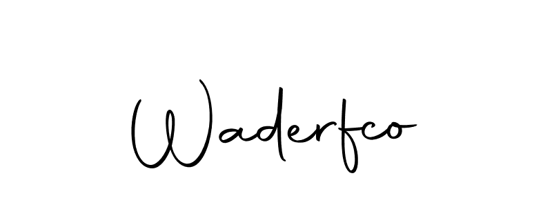 Here are the top 10 professional signature styles for the name Waderfco. These are the best autograph styles you can use for your name. Waderfco signature style 10 images and pictures png