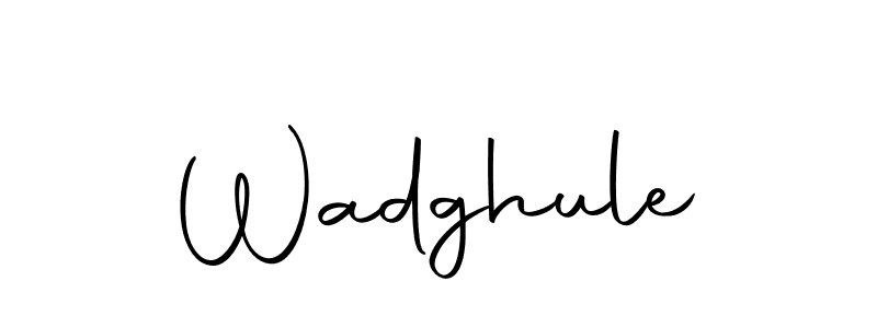 Wadghule stylish signature style. Best Handwritten Sign (Autography-DOLnW) for my name. Handwritten Signature Collection Ideas for my name Wadghule. Wadghule signature style 10 images and pictures png