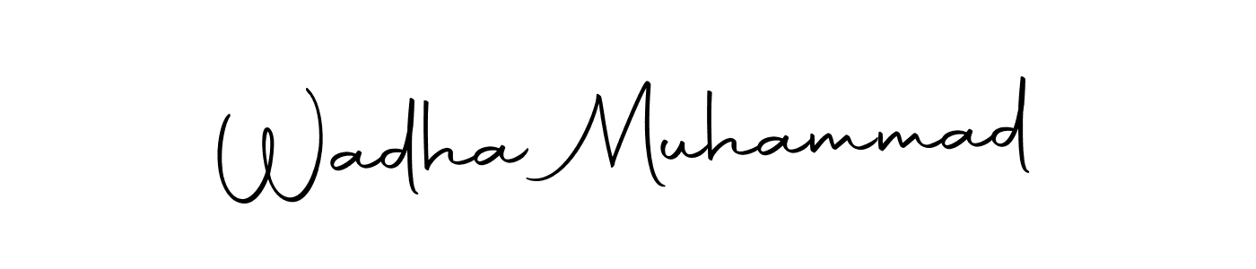 Autography-DOLnW is a professional signature style that is perfect for those who want to add a touch of class to their signature. It is also a great choice for those who want to make their signature more unique. Get Wadha Muhammad name to fancy signature for free. Wadha Muhammad signature style 10 images and pictures png